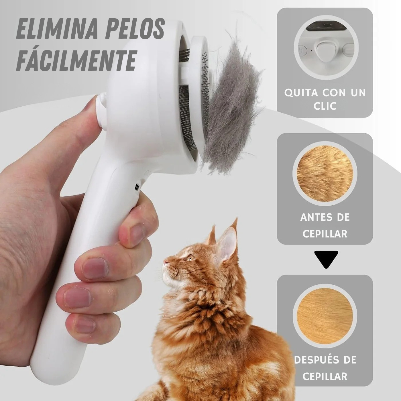 Cepillo Vaporizador Para Mascotas